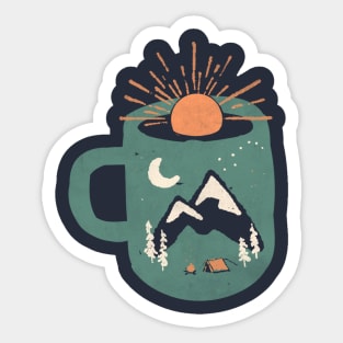 Mountain Morning Wake Up... Sticker